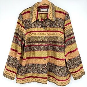 Alfred Dunner Paisley Tapestry Jacket Coat Size‎ 20W
